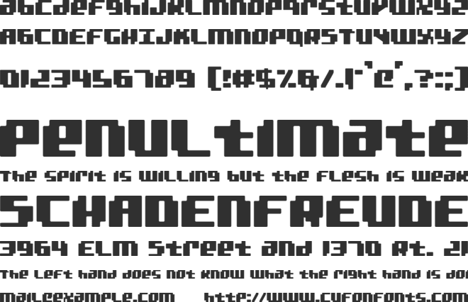 Bad Robot font preview