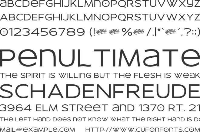 wonderella font preview