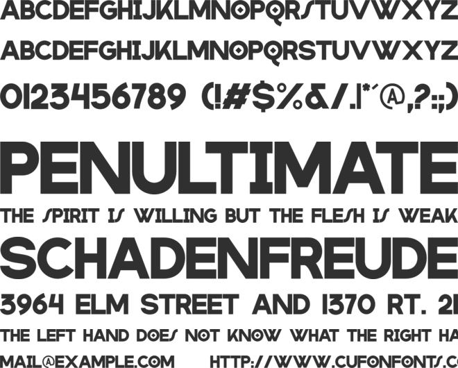marinford font preview
