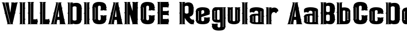 VILLADICANCE Regular font