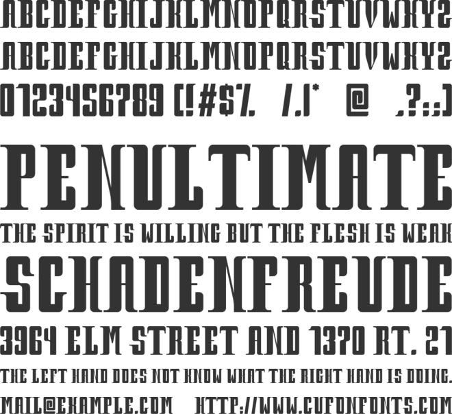 Prohibition font preview