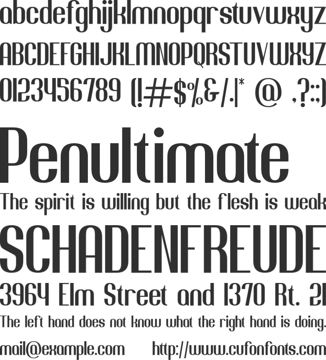 Jacob and son font preview