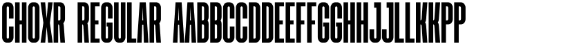 CHOXR font download