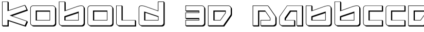 Kobold 3D font