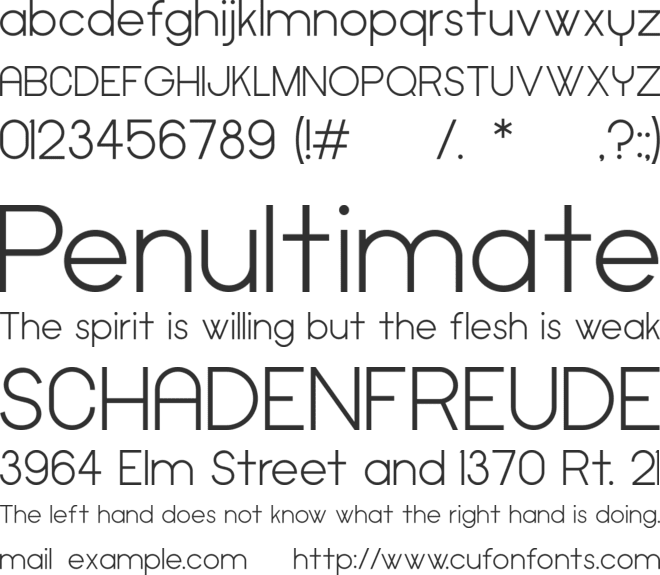 Cypher font preview