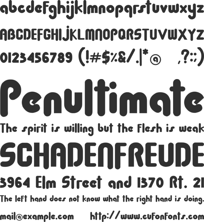 Baby Dollar font preview