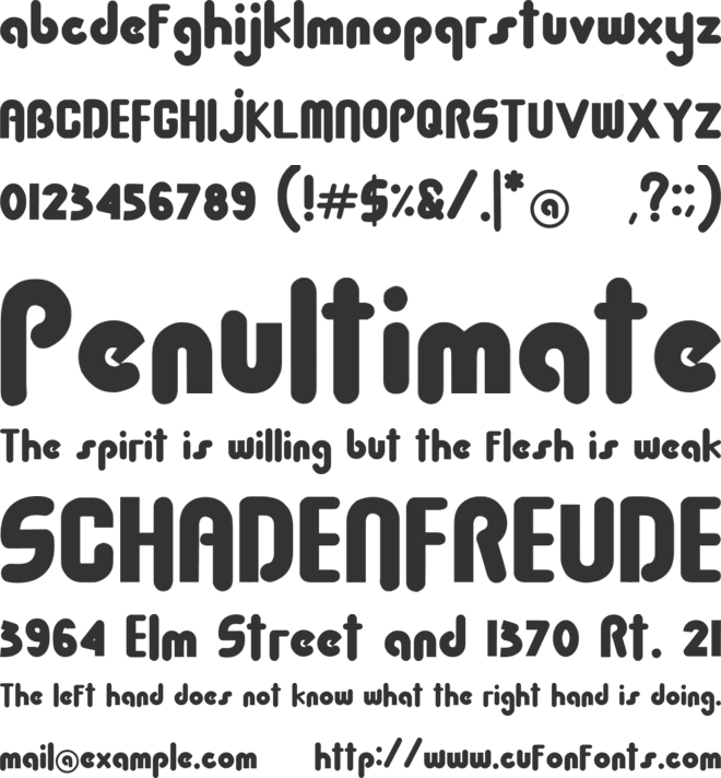 Baby Dollar font preview