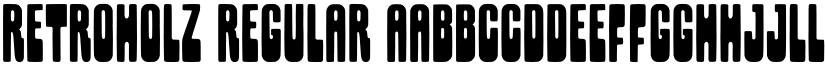 Retroholz Regular font