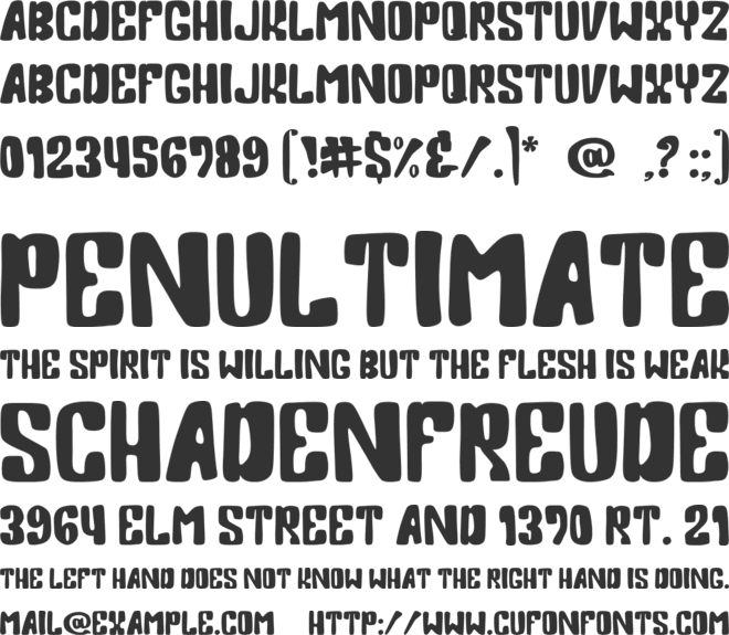 Dance Kitty font preview