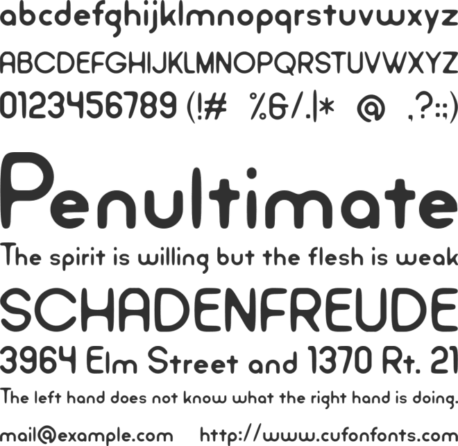 Angelika font preview