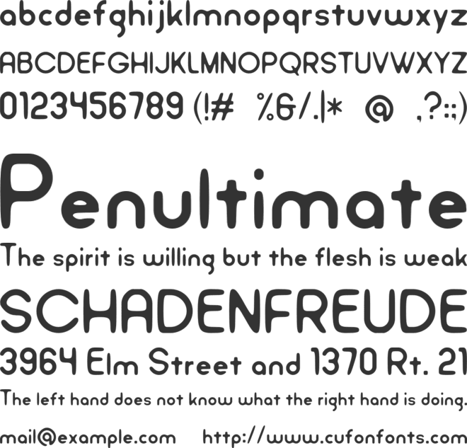 Angelika font preview