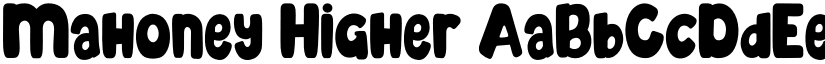 Mahoney Higher font