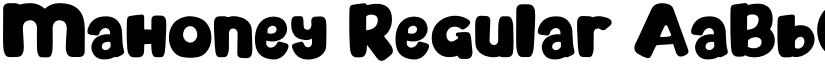 Mahoney Regular font