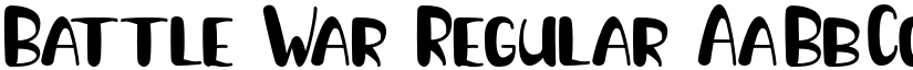 Battle War Regular font