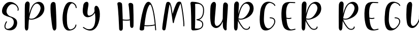 Spicy Hamburger Regular font