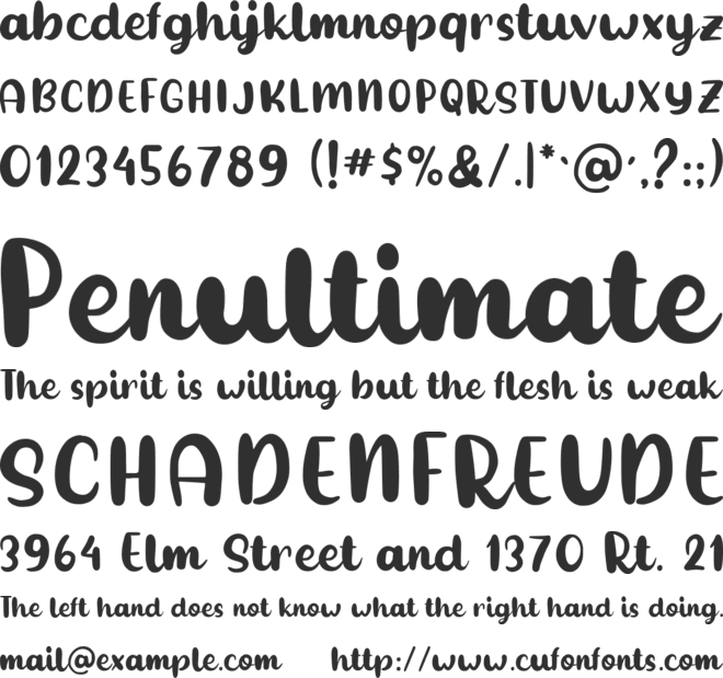 Born to Shine font preview