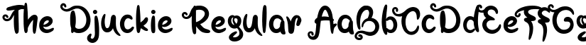 The Djuckie Regular font