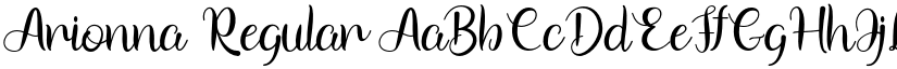 Arionna Regular font