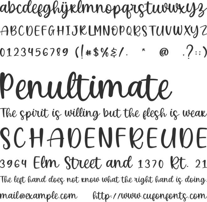 Beauty Smile font preview