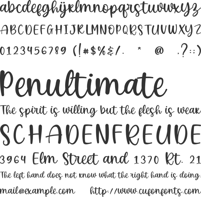 Beauty Smile font preview