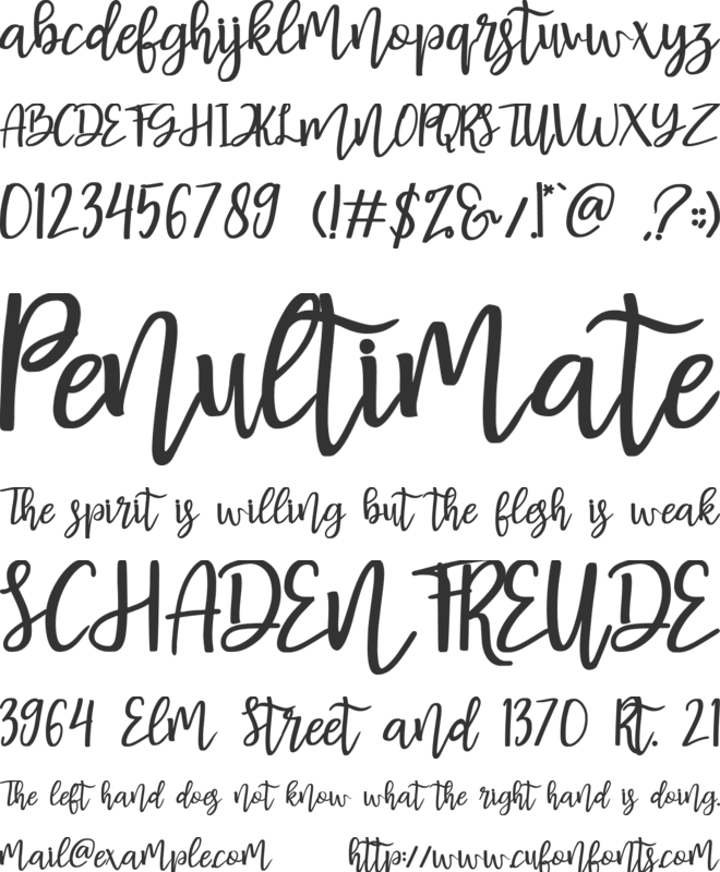 Basuhed font preview