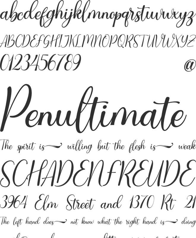 Clarities font preview