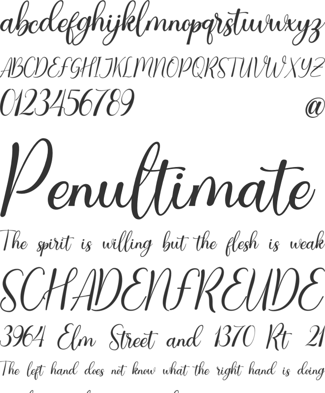 Clarities font preview
