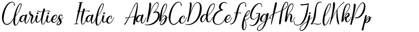Clarities Italic font