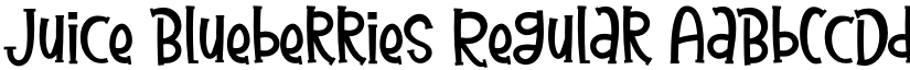 Juice Blueberries Regular font