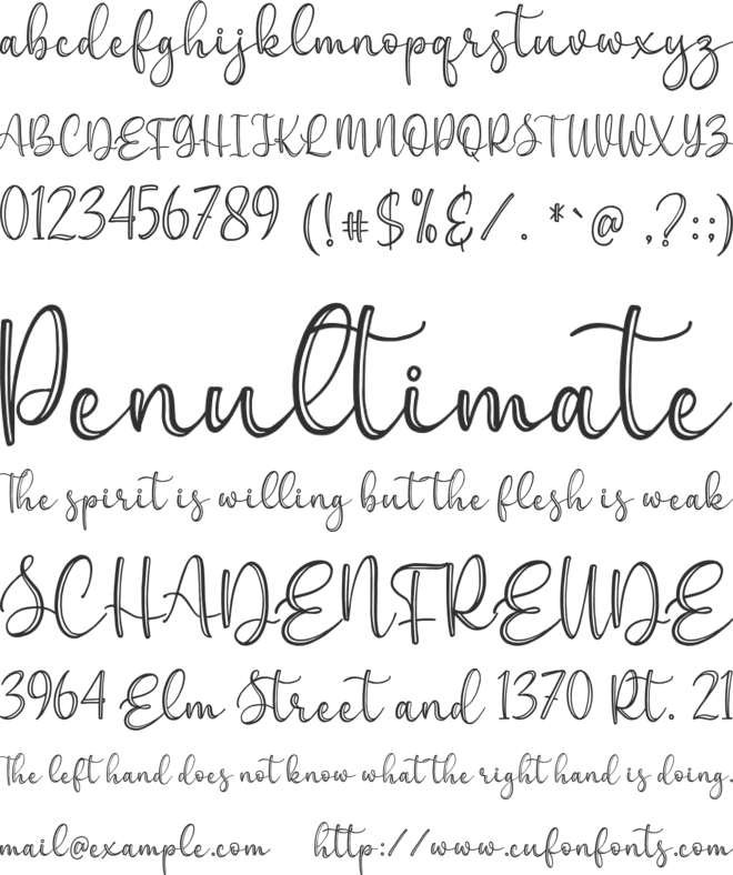 Everline font preview