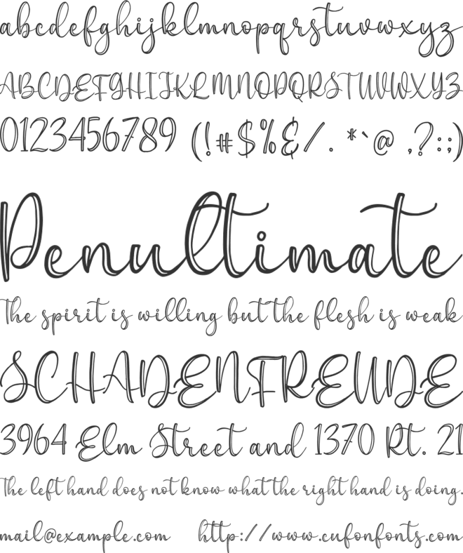 Everline font preview