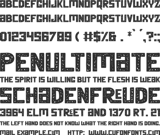 Summer Square Rough font preview