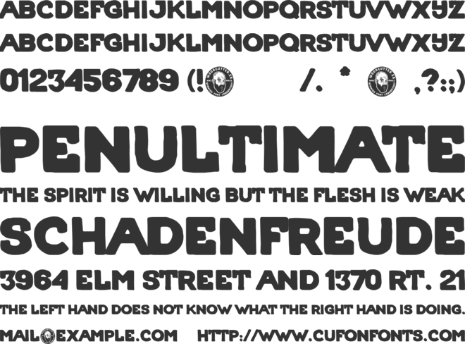 Poster Queen font preview