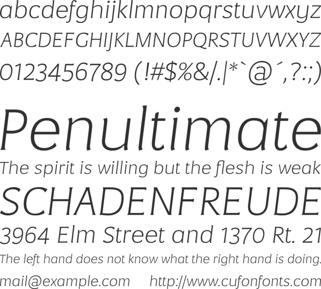 Negara Serif font preview
