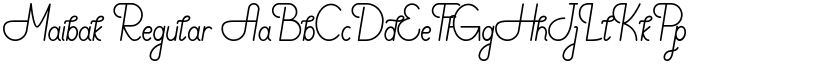 Maibak font download