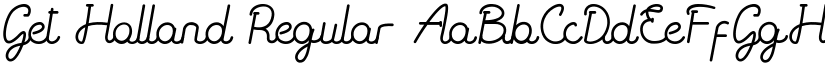 Get Holland Regular font