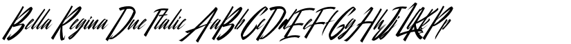 Bella Regina Due Italic font