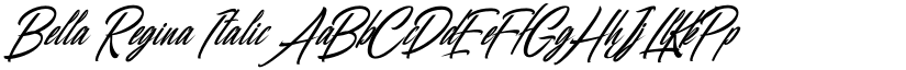 Bella Regina Italic font