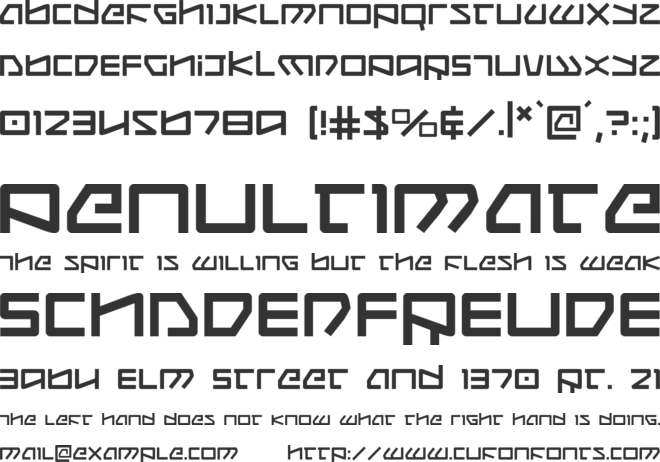 Kobold font preview