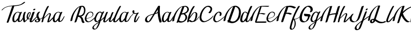 Tavisha Regular font