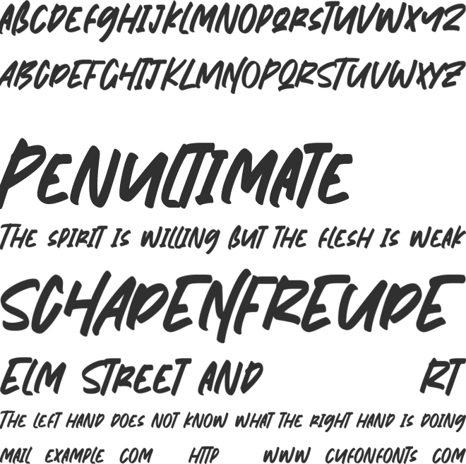 Nymburgh Free font preview