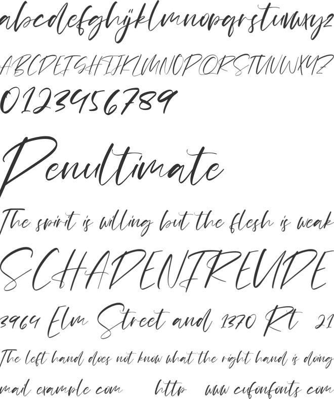 Monalls Free font preview