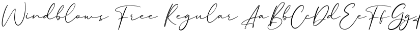 Windblows Free Regular font