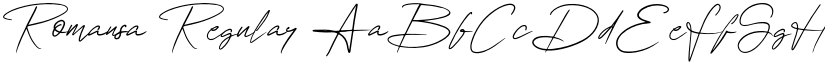 Romansa Regular font