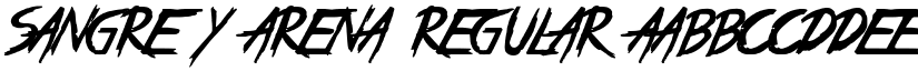 Sangre y Arena font download