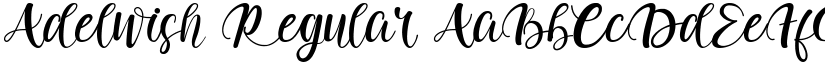 Adelwish Regular font