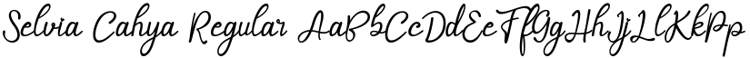 Selvia Cahya Regular font
