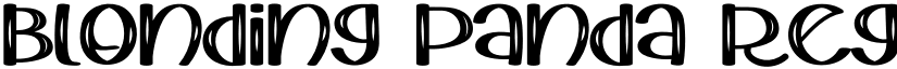 Blonding Panda Regular font