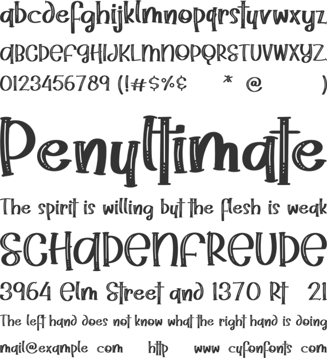 Ramen Steak font preview