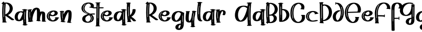 Ramen Steak Regular font